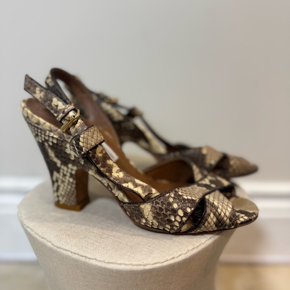 L’AUTRE CHOSE Elegant Snakeskin Patterned Heels (EU 37)